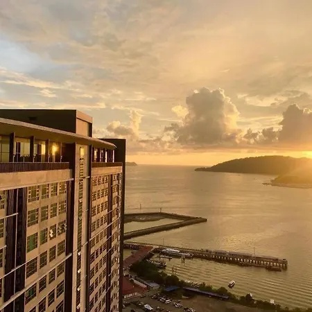 2Bedroom Jesselton Quay Sea & Mountain View4-5Pax Kota Kinabalu Bagian luar foto